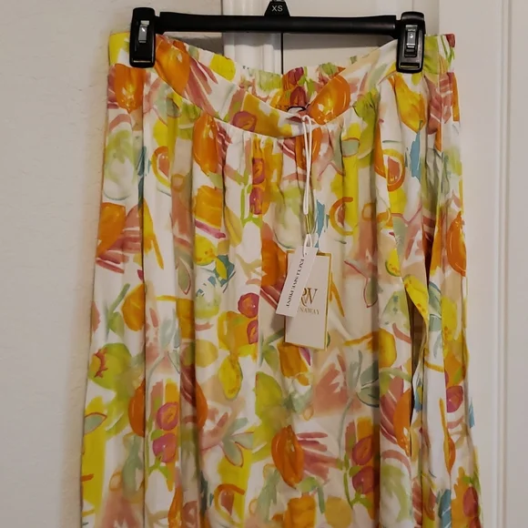🔥NWT Runaway Zola maxi skirt citrus print - Picture 2 of 3